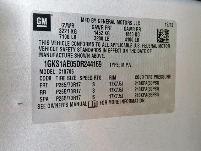 Used 2013 GMC Yukon Keys / Latches / Locks RH