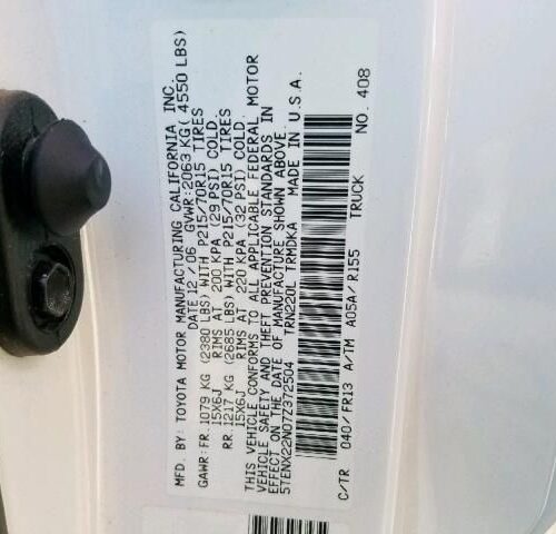 Used 2007 Toyota Tacoma Engine / Motor Control Module 8966104C11