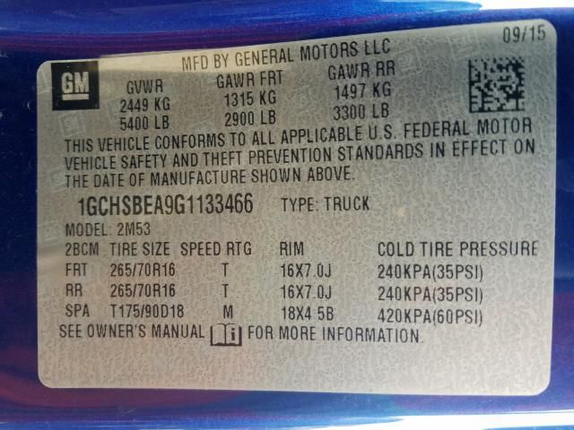 B8071_2 Used 2016 Chevrolet Colorado Engine / Motor Control Module 12668437