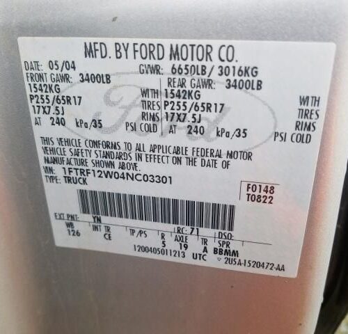 Used 2004 Ford F-150 Jack