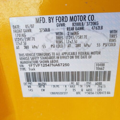 L8169_10 Used 2007 Ford F-150 Take-Off Bed