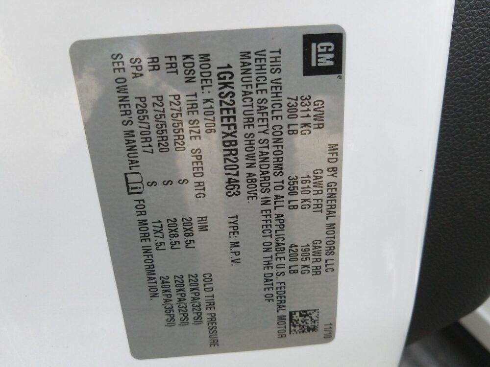 Used 2011 GMC Yukon Air Suspension Compressor